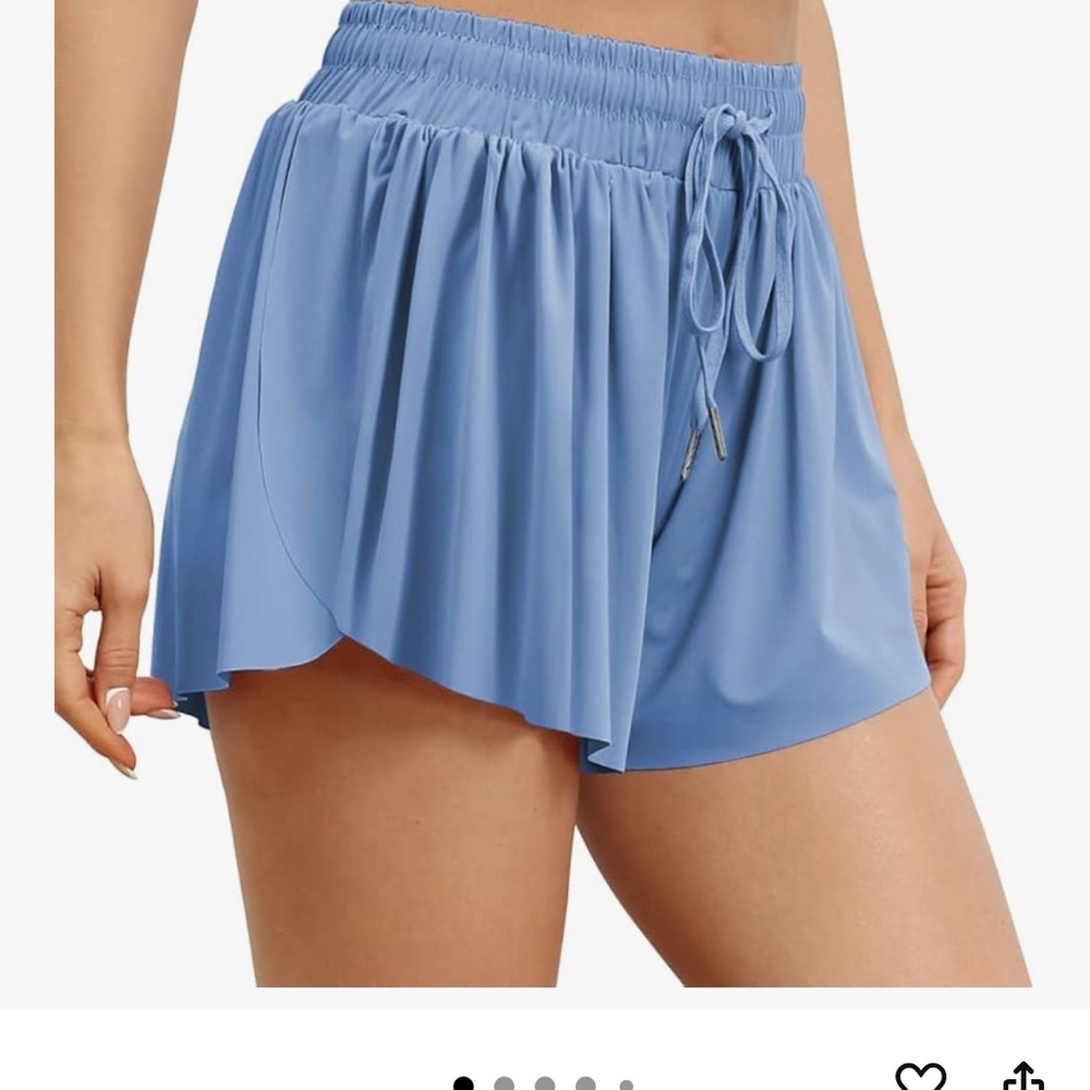 Amazon Women's Athletic Shorts in Blue and White - Picture 2 of 9